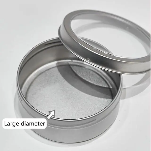 Alt view image 4 of 6 - Magnetic Spice Jars Set of 4/6, Containers with Transparent Lid, Space Saving and Leak-Proof Design for Kitchen/Refrigerator, Wide Mouth Reusable Magnetic...