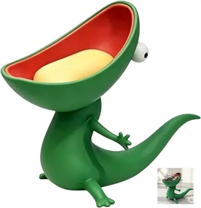 Main image of Large Mouthed Lizard Soap Box with Drainage Hole, Soap Dish Holder
Self Draining Anti Slip Resin Soap Rack And Multifunctional Storage Tray Are Ideal Housewarming Novelty Gifts