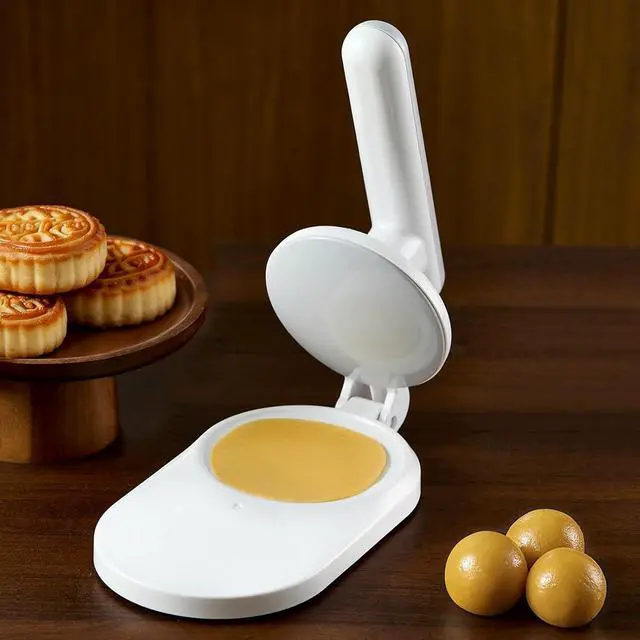 Alt view image 2 of 5 - Manual Wrapper Forming Tool in Family Cooking, Hinged Dough Press with Broad Grip, Molded Body, Single Pack Kitchen Accessory for Everyday Counters Dough Wrapper Shaper Manual Press Kitchen Round