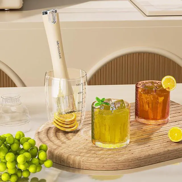 Alt view image 3 of 5 - Muddler, Long Muddler for Ice Crusher Creating for Making Mojitos, Mint Drinks Idea for Home Bar, Bartender (Yellow)