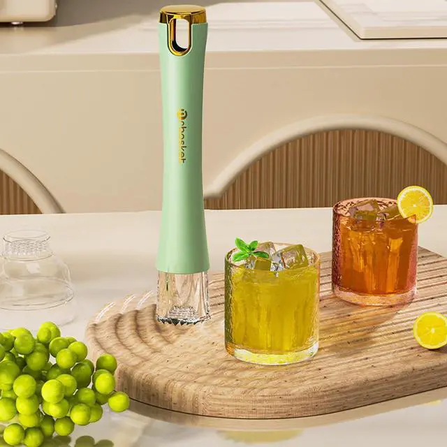 Main image of Muddler, Long Muddler for Ice Crusher Creating for Making Mojitos, Mint Drinks Idea for Home Bar, Bartender (Yellow) green
