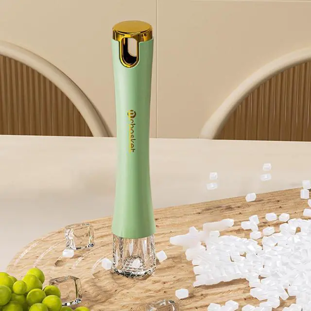 Alt view image 2 of 6 - Muddler, Long Muddler for Ice Crusher Creating for Making Mojitos, Mint Drinks Idea for Home Bar, Bartender (Yellow) green