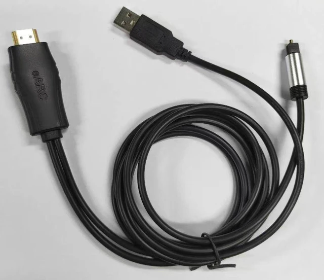 Main image of 192KHz HDMI eARC/ARC to Optical Audio Converter for TV to Soundbar Plug & Play 3.7ft/1.15m eARC to Optical Cable Audio Extractor Adapter Splitter for Sound System Home Theater Support Dolby/DTS 5.1