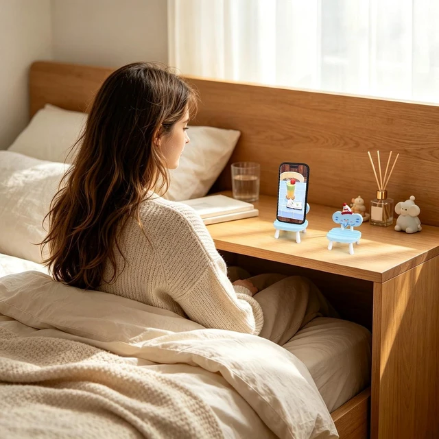 Alt view image 7 of 7 - Phone Stand for Desk | Horizontal Animal Chair Cradle