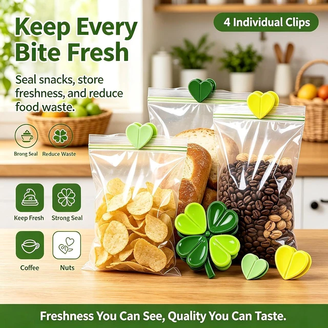 Alt view image 4 of 6 - Food Sealing Clips Magnetic Fresh-Keeping Snack Clamp
Fridge Magnet Clips for Kitchen Home Apartment School Dormitory Dining Room Cafe Restaurant