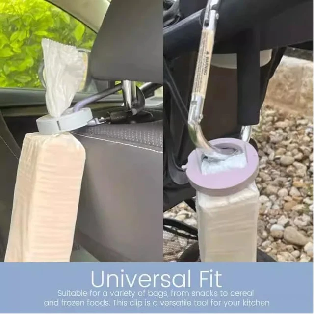 Alt view image 6 of 6 - Airtight Food Storage Clips Reusable Bag Sealer Clamps (Blue)Snack Bags, and Pantry Organization, Durable Plastic Kitchen Clips Purple