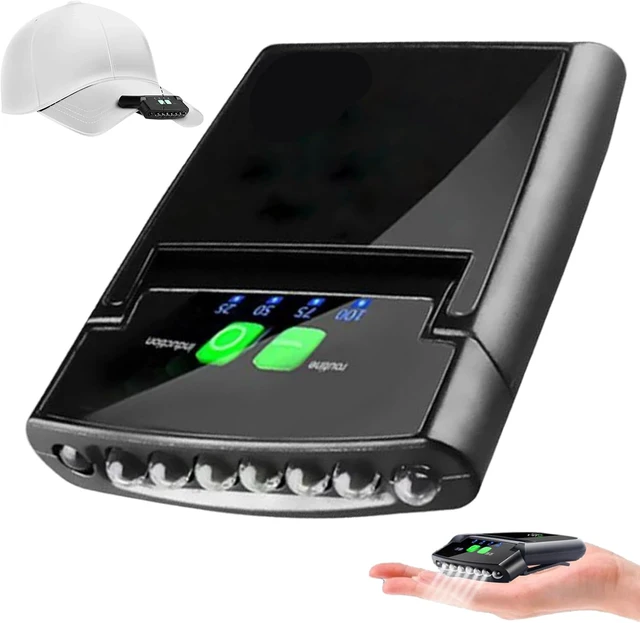 Alt view image 2 of 5 - Hat Clip Light, 6 LED Hat Light, USB Rechargeable Hat Lights Clip On Sensing Waterproof Cap Light for Reading Hunting Camping Fishing Hat Lights Clip On LED Hat Clip on Flashlight Hat Light
