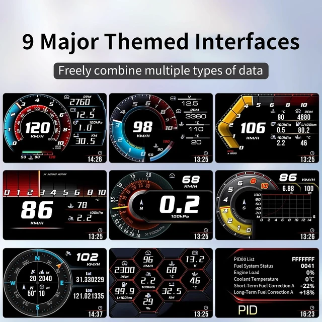 Alt view image 4 of 7 - Cross-border bestseller A520 New Car GPS Dual-mode Driving Computer HUD Head-Up Display OBD Automotive Dashboard