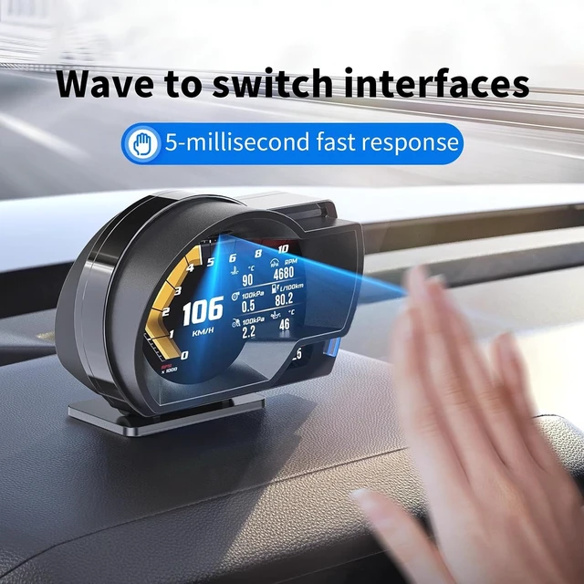 Alt view image 6 of 7 - Cross-border bestseller A520 New Car GPS Dual-mode Driving Computer HUD Head-Up Display OBD Automotive Dashboard