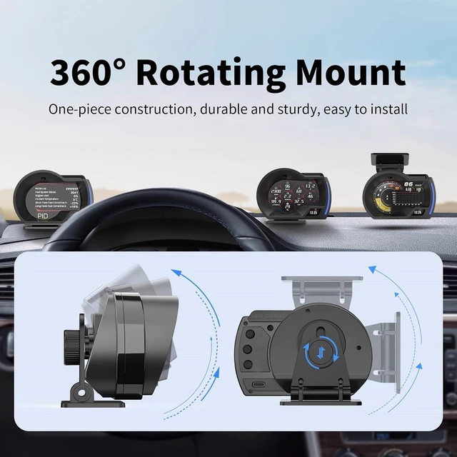 Alt view image 5 of 7 - Cross-border bestseller A520 New Car GPS Dual-mode Driving Computer HUD Head-Up Display OBD Automotive Dashboard