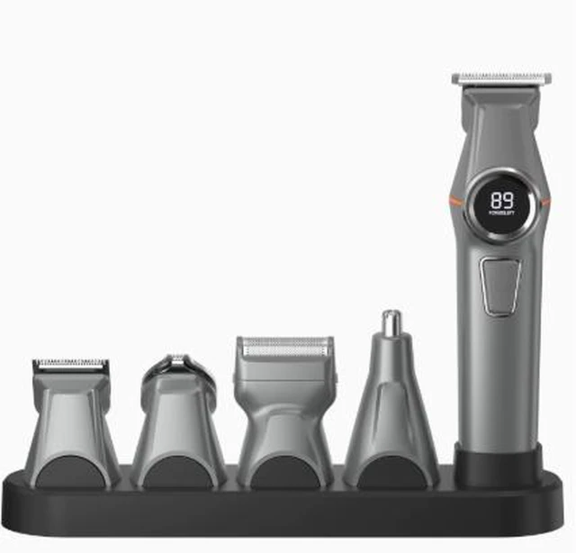 Alt view image 4 of 5 - Magnetic suction new model hair clipper multi-functional five-in-one rechargeable household electric trimmer professional beauty set hair clipper