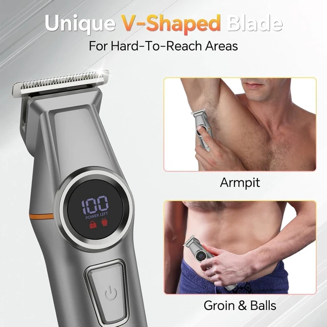 Alt view image 5 of 5 - Magnetic suction new model hair clipper multi-functional five-in-one rechargeable household electric trimmer professional beauty set hair clipper