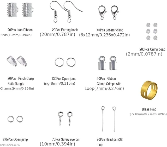 Alt view image 3 of 5 - 900pcs Jewelry Making Supplies Kit, Jewelry Repair Kit with Earrings Necklace Findings DIY Beads Plier Tools Set Jewelry Tool Set Jewelry Accessories Suitable for Adults and Beginners