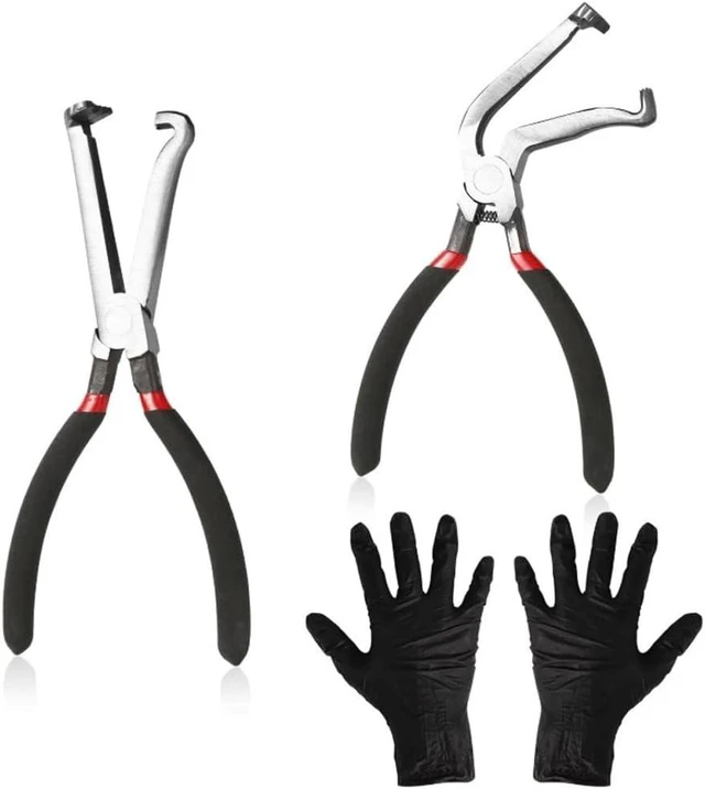 Main image of Multi-Purpose Straight & Bend Pliers for Automotive Repair | Line Cutting & Elbow Disconnecting Tool | Oil Pipe Separator Pliers