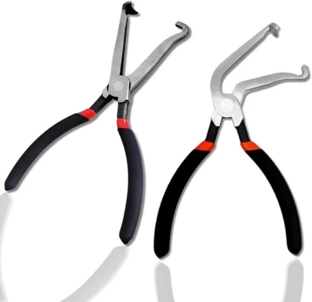 Alt view image 2 of 6 - Multi-Purpose Straight & Bend Pliers for Automotive Repair | Line Cutting & Elbow Disconnecting Tool | Oil Pipe Separator Pliers
