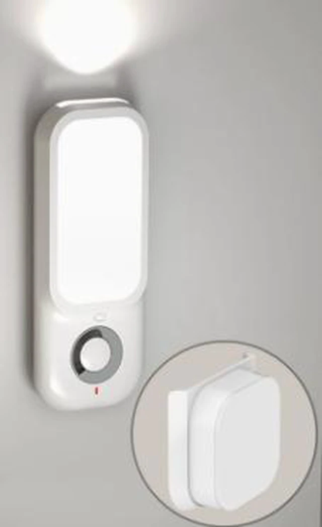 Main image of Motion-activated night light with automatic on/off, plug-in design for bedroom bedside charging, stylish and elegant small nightlightUS-style plug