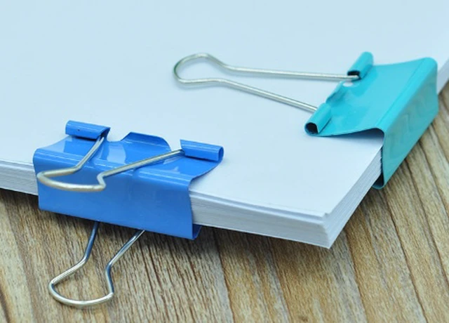 Alt view image 3 of 6 - Colorful long-tailed clip 41mm File folder Ticket clip for bills File long-tailed clip set of 24 pieces