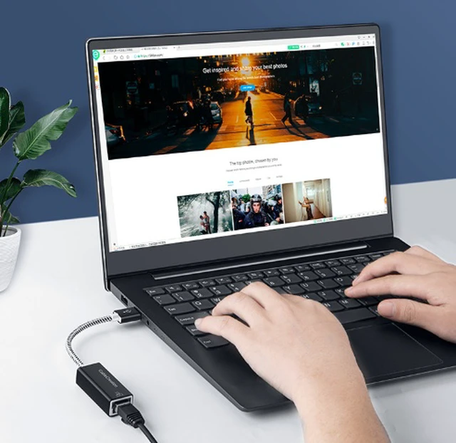 Alt view image 3 of 6 - USB 3.0 Gigabit Network Card Wired Ethernet 1000M USB to RJ45 Wired Converter USB Network Card Driver-Free
