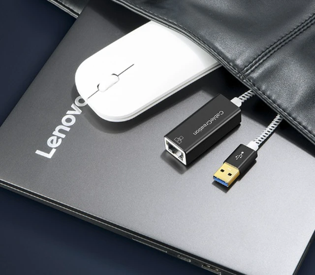 Alt view image 6 of 6 - USB 3.0 Gigabit Network Card Wired Ethernet 1000M USB to RJ45 Wired Converter USB Network Card Driver-Free