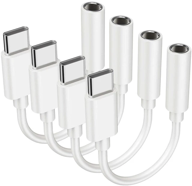 Main image of 4PCS Type USB C to 3.5mm Female Headphone Jack Adapter, USB Type C to Aux Audio Dongle Cable Cord, Compatible with Samsung S20/S20+/S20 Ultra, Pixel 4/+ 4XL, and More USB C Devices