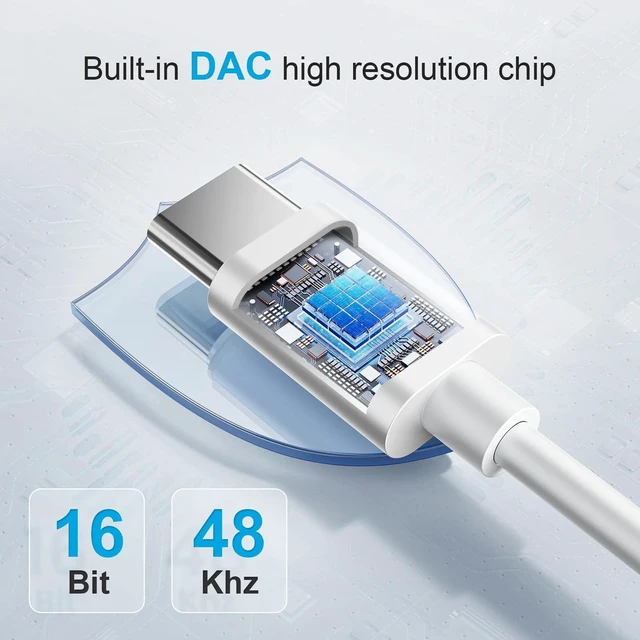 Alt view image 2 of 6 - 4PCS Type USB C to 3.5mm Female Headphone Jack Adapter, USB Type C to Aux Audio Dongle Cable Cord, Compatible with Samsung S20/S20+/S20 Ultra, Pixel 4/+ 4XL, and More USB C Devices