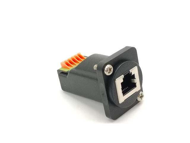 Alt view image 2 of 5 - Elecbee RJ11 RJ12 6P6C Breakout Board Terminal Block Connector Terminal Straight to RJ45 Straight Female(1PC)