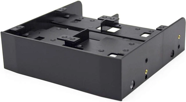 Alt view image 4 of 5 - Drive Bay Adapter 2.5 / 3.5 HDD/SSD to 5.25 Floppy Drive Bay 5.25 Bay Mounting Bracket Kit Internal Hard Disk Drive Mounting Kit with Screws