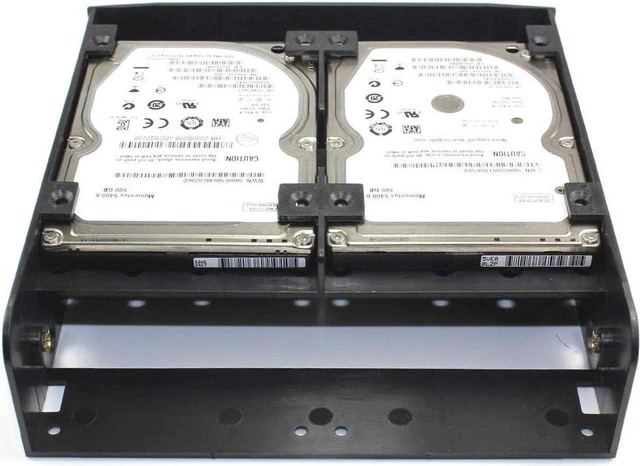 Alt view image 3 of 5 - Drive Bay Adapter 2.5 / 3.5 HDD/SSD to 5.25 Floppy Drive Bay 5.25 Bay Mounting Bracket Kit Internal Hard Disk Drive Mounting Kit with Screws