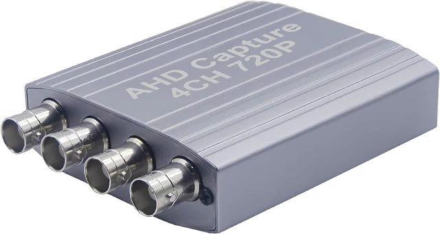 Main image of AHD Video Capture Card, 4CH 720P 30FPS Recording USB Output AHD Input Video Recording,Easy Operation, No Driver Needed, Live Streaming