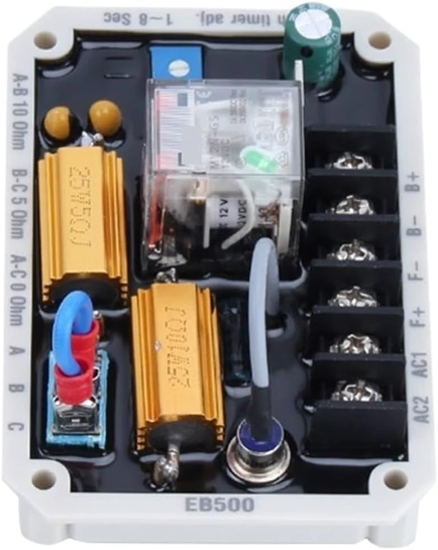 Alt view image 2 of 5 - 1PCS EB500 Generator AVR Voltage Regulator Stabilizer Control Panel Module Reverse Current Protection