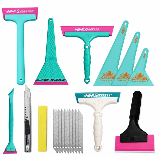 Main image of Car Window Film Installation Kit, Vehicle Wrap Color Change, Car Wrap Tool Set, Specialized Film Application Tools, Film Squeegee Set