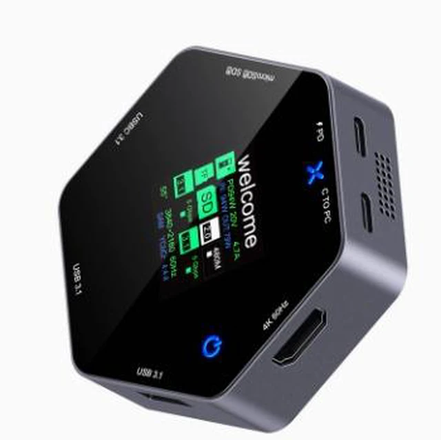 Main image of Type-C Expansion Dock with 4K60 Smart Display, HDMI, Octa-Port PD Charging, USB Hub and Video Extender