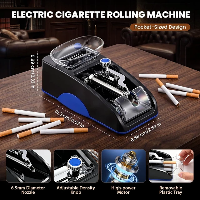 Alt view image 5 of 7 - New Mini Electric Cigarette Rolling Machine 005, Fully Automatic 05 Cigarette Roller