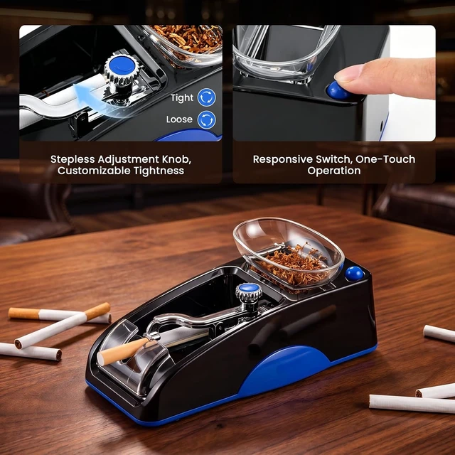 Alt view image 3 of 7 - New Mini Electric Cigarette Rolling Machine 005, Fully Automatic 05 Cigarette Roller