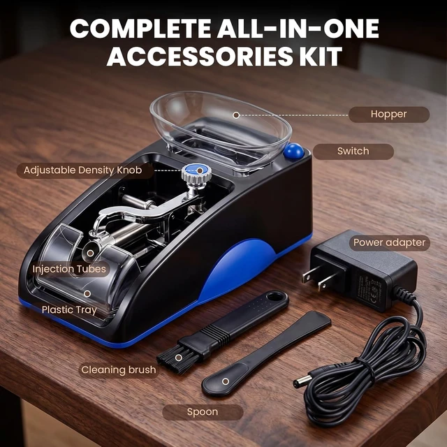 Alt view image 4 of 7 - New Mini Electric Cigarette Rolling Machine 005, Fully Automatic 05 Cigarette Roller