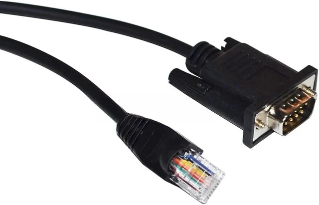 Alt view image 5 of 5 - DB9 Pin to RJ50 10P10C Serial Communication Cable COM Port Adapter for RS232 Connectivity with Haishi POS Cash Registers(1.8 Meters)