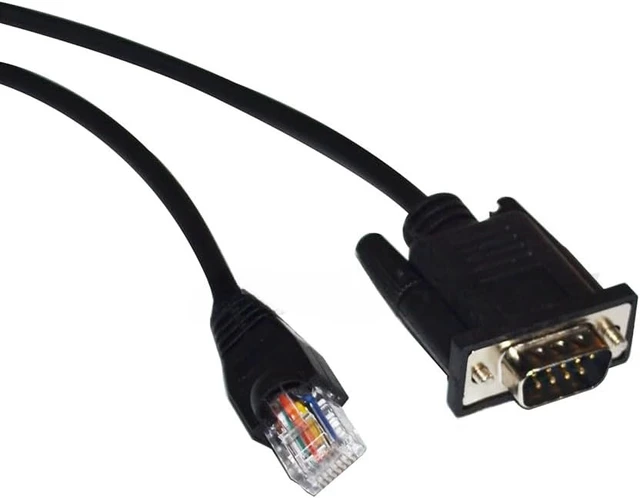 Alt view image 2 of 5 - DB9 Pin to RJ50 10P10C Serial Communication Cable COM Port Adapter for RS232 Connectivity with Haishi POS Cash Registers(1.8 Meters)