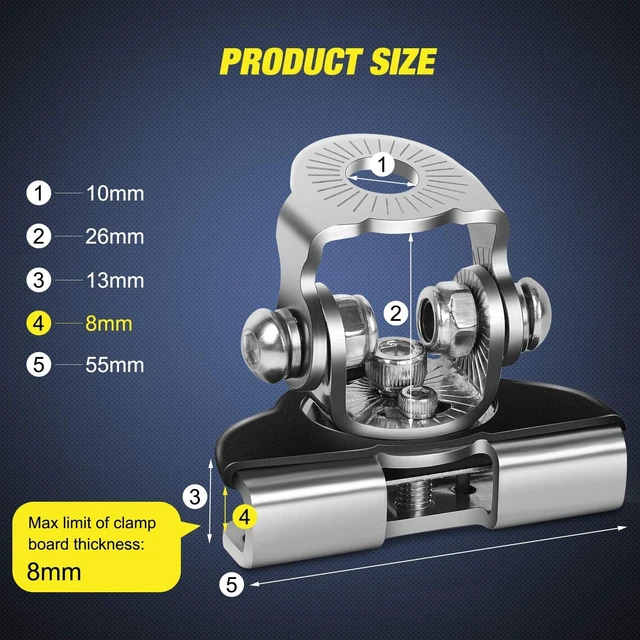 Alt view image 2 of 6 - 2PCS Universal Adjustable LED Pod Light Mount Brackets