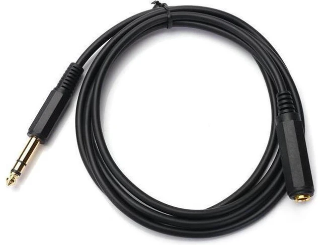 Main image of 1/4 Inch Male to Female Stereo Extension Cable Gold Plated Quarter inch Headphone Extension Cable Cord- 20FT /6.6 Meters