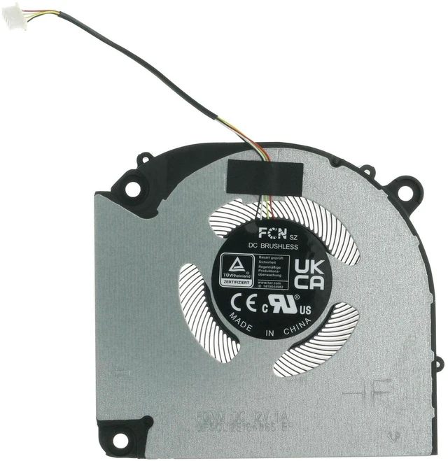 Main image of Replacement CPU Cooling Fan for Hasee Z7D6 Z8D6 Z8R7 Z9D7 Z9R7 Z9R9 G8R9 G9R9 12V DFSCL12E16486S FQNW