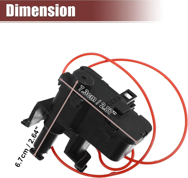 Alt view image 5 of 6 - for Audi A4 A5 Coupe Q5 RS5 S4 S5 Coupe SQ5, Fuel Filler Door Opener Actuator, 8K0862153H, Black