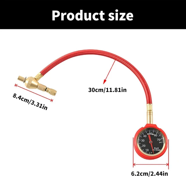 Alt view image 4 of 12 - Road Tire Pressure Gauges Set Rapid Air Down Deflator High Precisions Tire Deflator for Accurate Measurement