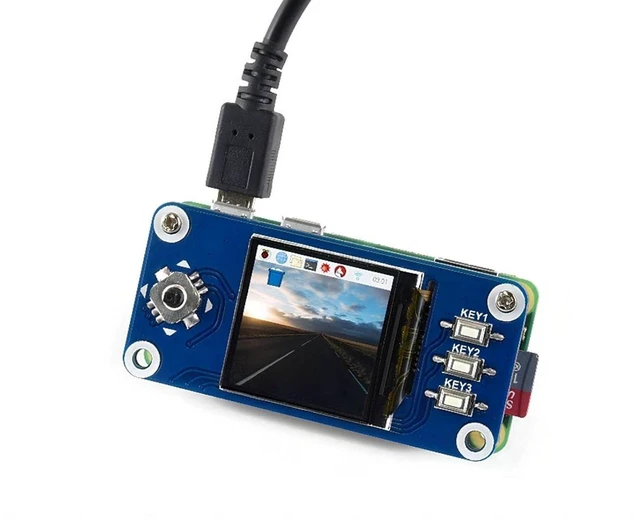Alt view image 5 of 6 - waveshare 1.3inch LCD Display HAT for Raspberry Pi 4B/3B+/3B/2B/Zero/Zero W/Zero WH, IPS Screen 240x240 Pixels RGB, 65K Display Color with Embedded Controller Communicating via SPI Interface