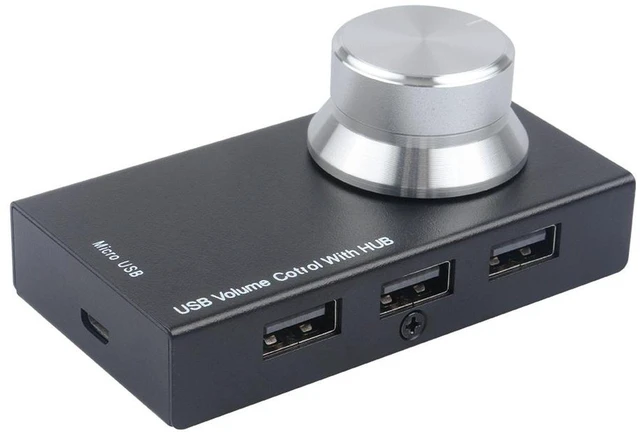 Main image of AIMOS Audio Knob Multipurpose USB Multimedia Volume Controller Adjuster Metal Tablet One Key Mute Speaker Mini For Computer