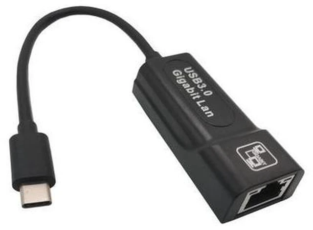 Main image of Adaptateur Lan, carte réseau USB Ethernet USB-C, Macbook RJ45, Samsung S10/note 10, Type C S-071