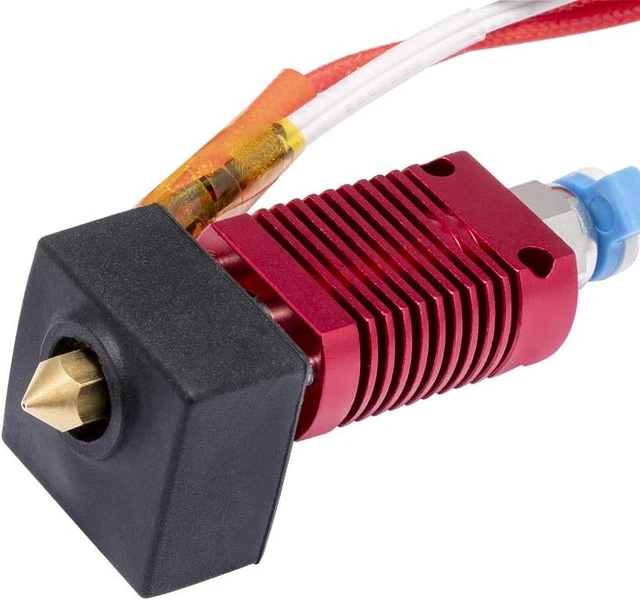 Alt view image 5 of 6 - Creality Ender 3 Hotend Kit with Capricorn PTFE Tube and Nozzles
Assembled Ender 3 hotend kit with PTFE tube, nozzles, silicone covers and couplers.