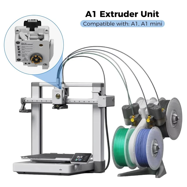 Alt view image 2 of 7 - Filament Cutter&Motor,Complete Toolhead Extruder Assembly Replacement Parts,High Extrusion Force,Anti-Slip for Tough Filament