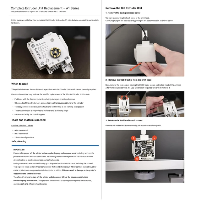 Alt view image 6 of 7 - Filament Cutter&Motor,Complete Toolhead Extruder Assembly Replacement Parts,High Extrusion Force,Anti-Slip for Tough Filament