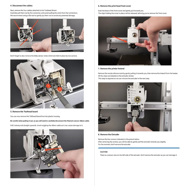 Alt view image 3 of 7 - Filament Cutter&Motor,Complete Toolhead Extruder Assembly Replacement Parts,High Extrusion Force,Anti-Slip for Tough Filament