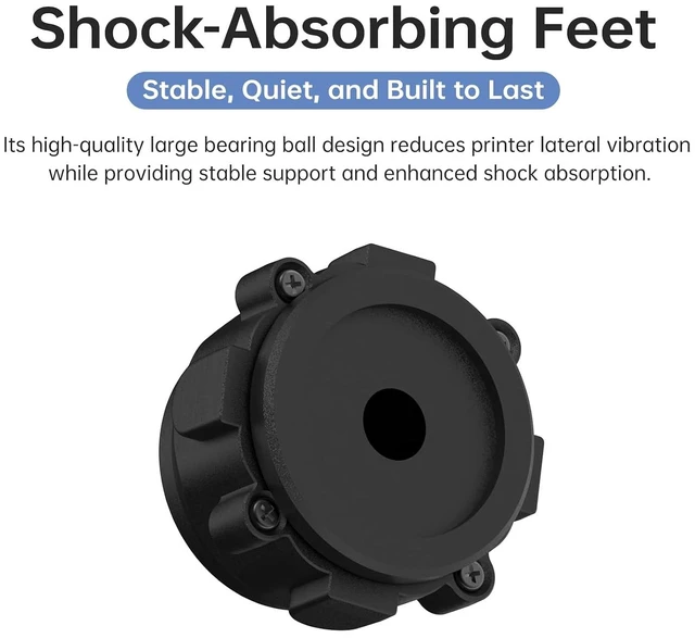Alt view image 5 of 5 - Panda Cushion XP 3D Printer Shock-Absorbing Feet for Snapmaker U1, Bambu-Lab P1P, P1S, P2S, X1E, X1C, X2D High-Quality Large Bearing Ball Design, Shock Absorption Stable, Quiet and Built to Last